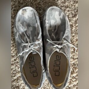 Gray camo hey dudes. Never worn